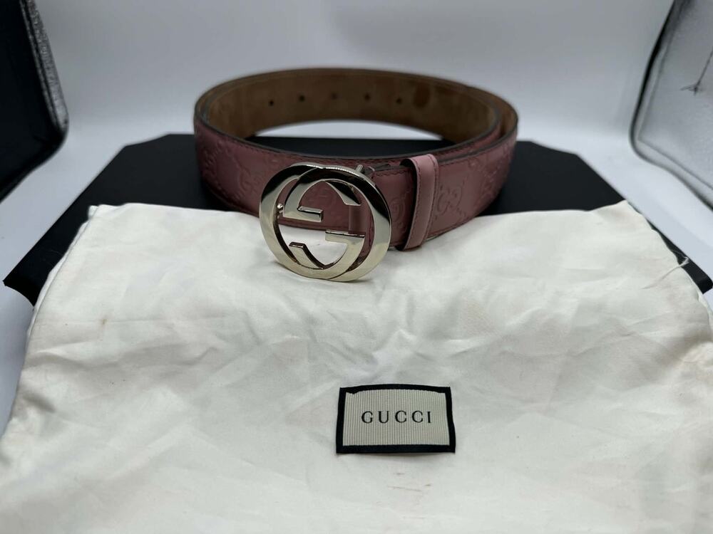 Gucci - Guccissima GG Belt Pink 36" - SPB-TS 365058